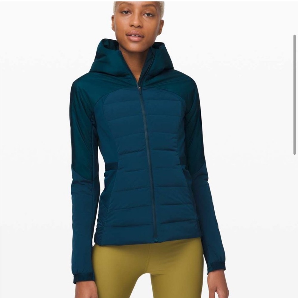 Lululemon Down For It All Jacket in Night Diver
